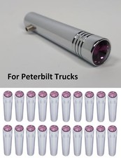 (Set/20) for Peterbilt Purple Toggle Switch Extension 2-1/4" Long Chrome Metal