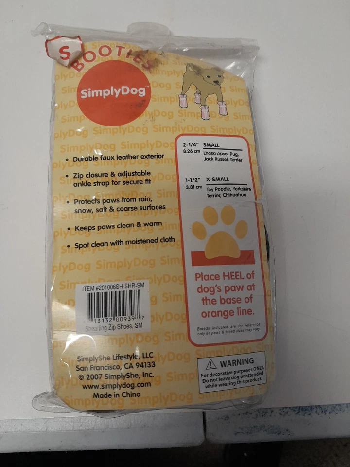 Botines Simply Dog color piel sintética tostado talla pequeña 2-1/4" ~ nuevos Foto 4 de 4