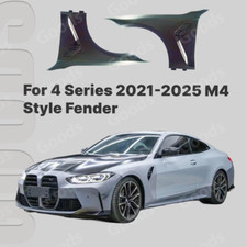 M4 Style Fender Wside Vent Front Left Right Fits 21-25 Bmw 4 Series G22 G23 G26 M4 Style Fender Wside Vent Front Left Right Fits 21-25 Bmw 4 Series G22 G23 G26