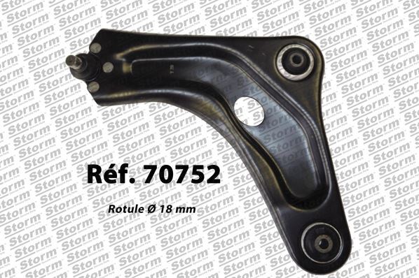 Triangle de suspension avant gauche de haute résistance pour Peugeot 207