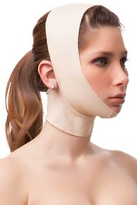 Facial-Compression-Smooth-Chin-Strap-With-Medium-Neck-Compression-XLarge-Black
