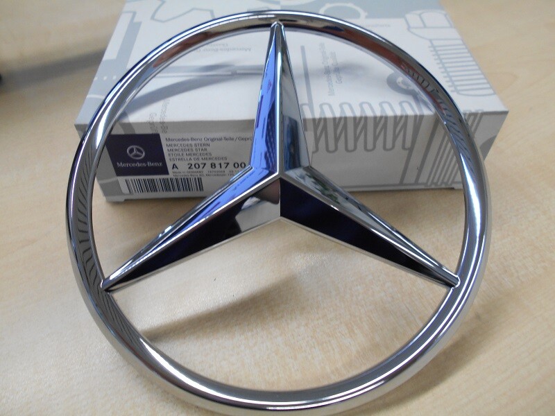 Kühlergrill Emblem 57mm Original Mercedes-Benz Stern Capó 57mm - Für C/E- Klasse W204 W205 W213 W238 & Mehr Original Mercedes Emblem 57mm