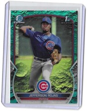 2023 Bowman Chrome Jefferson Rojas Aqua /125 1st Bowman