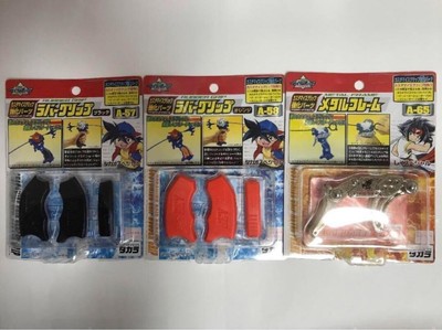 TAKARA TOMY Bakuten Shoot Metal Fight Beyblade Grip set of 3 unused