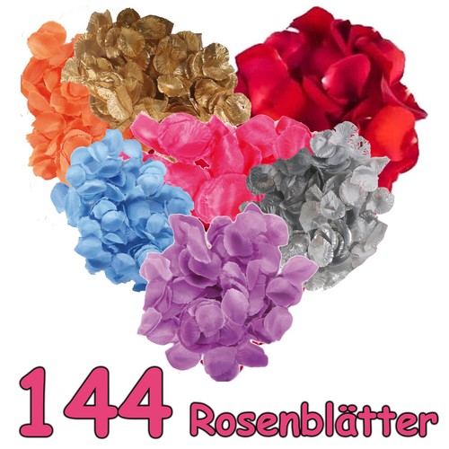 Rosenblätter Streudeko – 500 Stück, Rot, Für Hochzeit, Valentinstag & Party-Dekoration