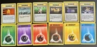 Pokemon Base Set Mystery Lot - Energy and Trainers - (one 1st edition included)