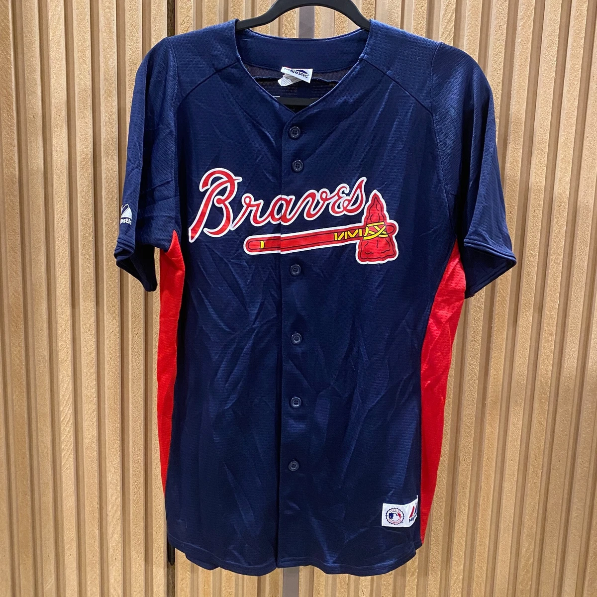 Atlanta Braves Jersey Youth L Blue Short Sleeve #22 Majestic Blue Jason  Heyward*