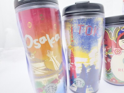 Starbucks 6-Piece Tumbler Set Gently Used Osaka & Mint Condition