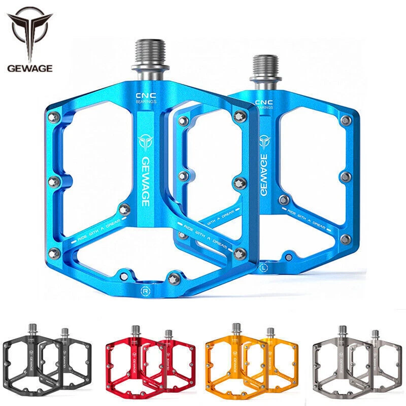 GEWAGE Ultraligero MTB Bicicleta de Carretera Pedales Aluminio Sellado 3 Rodamientos Pedales de Bicicleta Foto 2 de 4