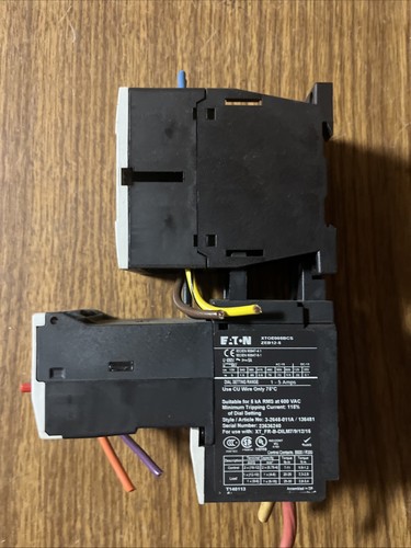 EATON OVERLOAD RELAY XTOE005BCS 3PHASE 3POLE 1-5A 690V - Picture 2 of 9