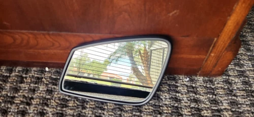 12-17 OEM BMW 2 3 4 I3 X1 F22 F30 F33 LEFT SIDE VIEW MIRROR WIDE ANGLE GLASS DIM