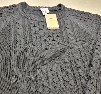 NIKE AS M NL CABLE KNIT SWEATER ブラック XL NIKE AS M NL CABLE KNIT SWEATER LS BLACK 22HO-I（ナイキ NL