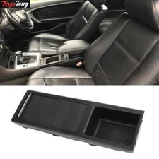 Black Front Center Console Storage Cup Holder Fits For BMW E46 3 Series 98-07 !!