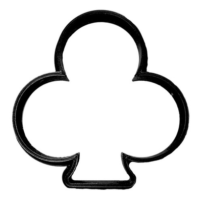 #ad Black Club Playing Cards Suits Game Cookie Cutter Made In USA PR898 $10.95