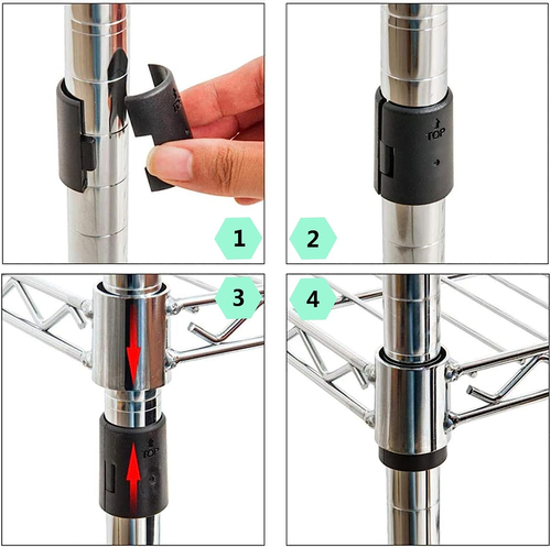 40 Stück Draht Regal Clips - Ersatz für 1" Pfosten Metall Regalsysteme - Bild 3 von 13