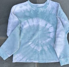 Abercrombie Kids Girls Sweatshirt Size 13/14 Large 13 14 Blue White Tie Dye