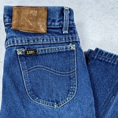 Vintage Lee High Waisted Mom Jeans Blue Tapered Made in USA Size 11 Med 27x28 - Image 1 of 4
