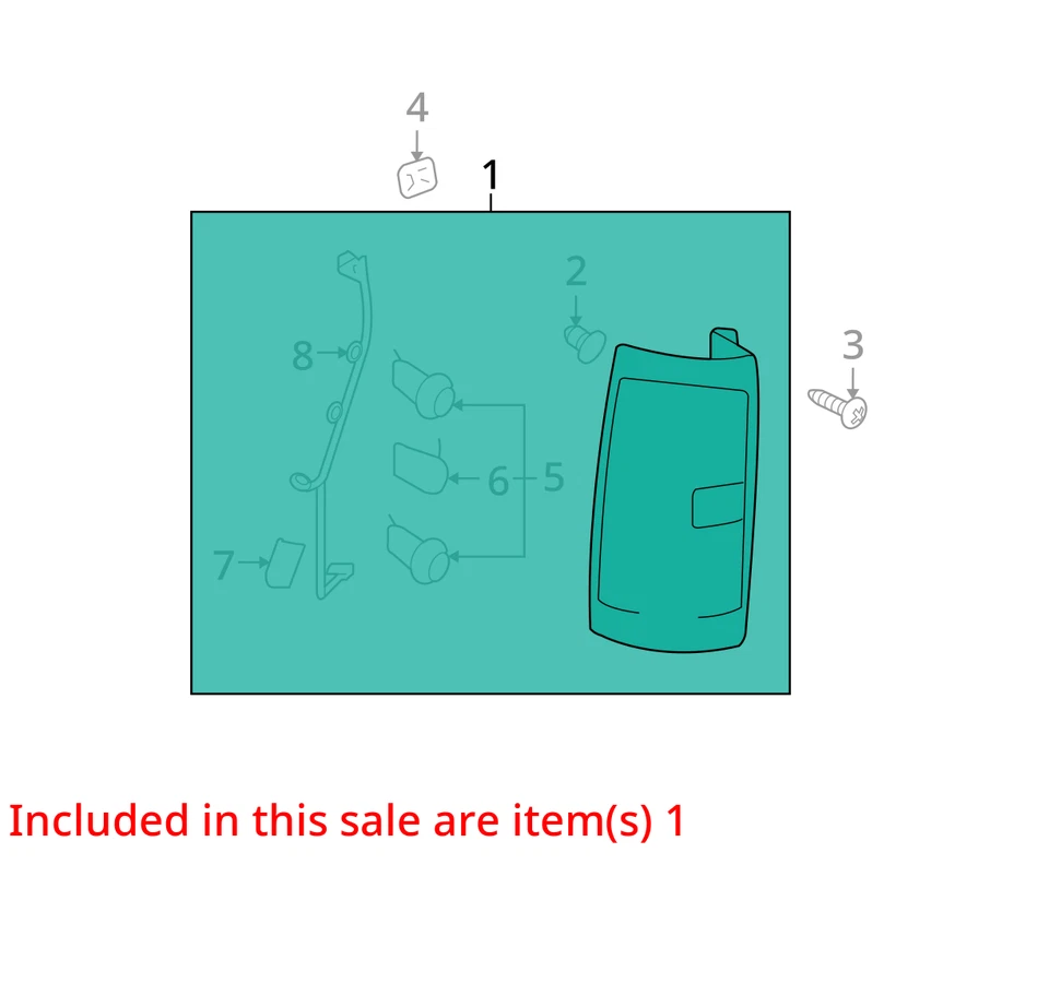 Se adapta a Chevy Suburban 1500 LH 2007-2014 ¡Conjunto de luces traseras para conductor rayadas! AFT! Foto 4 de 4