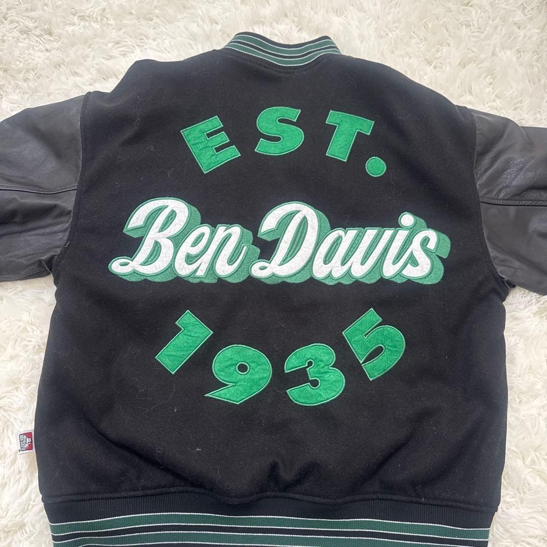Ben Davis Varsity Jacket Bomber Stadium Coat Wool Leather Sleeve