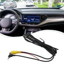 Wear Resistant Car Rear View Reverse Parking Camera Converter Cable Black