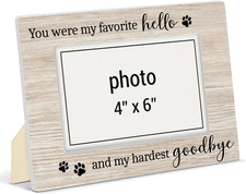 Pet Memorial Gifts for Dogs Cats Pet Memorial Picture Frame Loss of Dog Sympathy