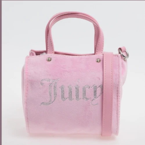 Juicy Couture Baby Pink Velour Handbag , Genuine New with tags