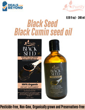 Organic Black Seed oil 100 Pure Cold Pressed Nigella Sativa Unrefined - 240 ml