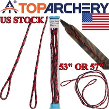 53/57"Archery Flemish Twist String 16Strands Fast Flight for Longbow/Recurve Bow