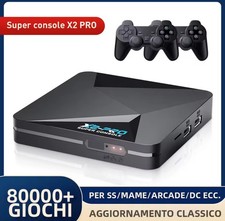 SUPER CONSOLE X2 PRO 80000 VIDEOGAMES 64GB 2 GAMEPAD WIFI PS1/DC/MAME/MD/SNES.
