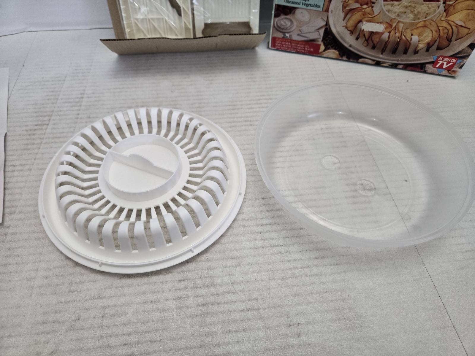 K-TEL Micro-Chip Microwave Potato Chip Maker As Seen On TV 1995 FREE SHIPPING