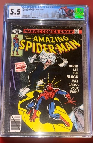 Amazing Spider-Man #194 CGC 5.5 (1979) 1st app. Black Cat-Direct (rarer In 79)
