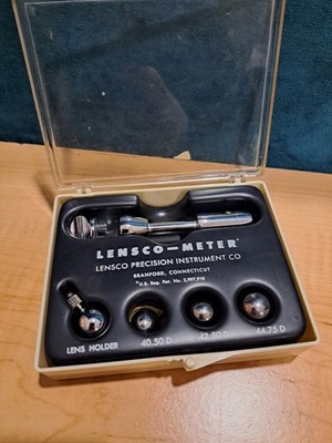 Vintage Lensco Precision Lensco-Meter Lens Holder 40.50D 42.50D 44.75D Optometry