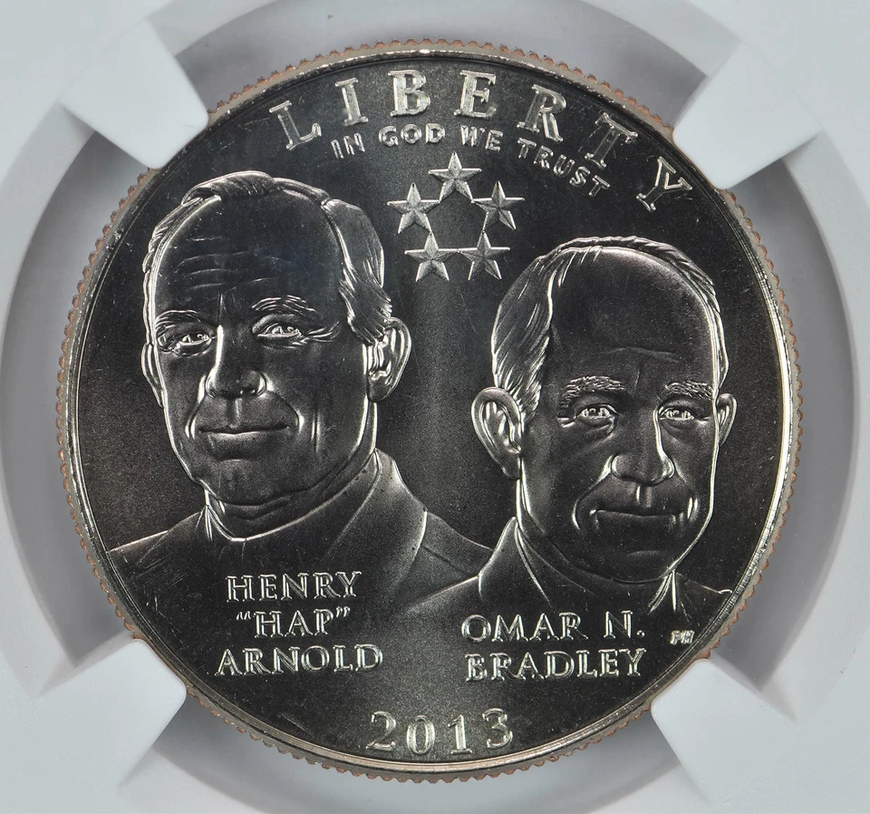 2013-D 5-Star Generals Commemorative Half Dollar Mint State 9.9 NGC X *6777 - Image 3 of 4