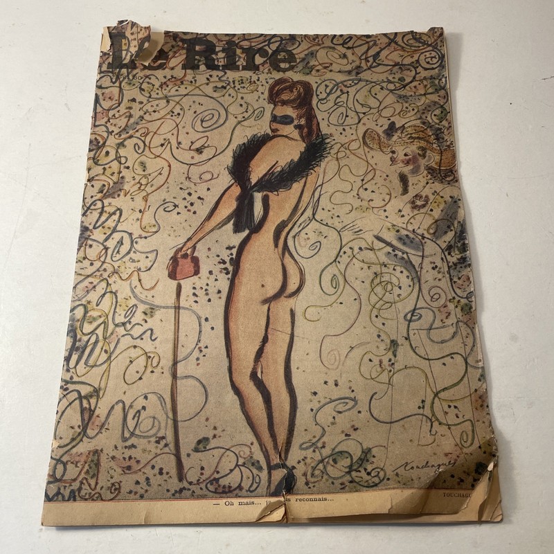 Vintage Le Rire 1947 Magazine France
