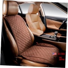 Faux Suede Front Car Seat Cover Durable, Non-Slip Seat Protector BROWN WS SU