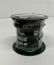 Cerrowire 100 FT 14 Gauge THHN Green Solid Copper Wire