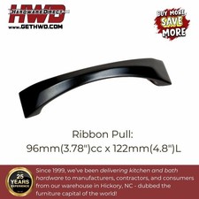 Square Modern Pulls 96mm Matte Black Transitional Kitchen Cabinet Hardware