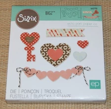 Sizzix Bigz Key To My Heart Die Cut Cutter Echo Park Paper Co 660790  #D1