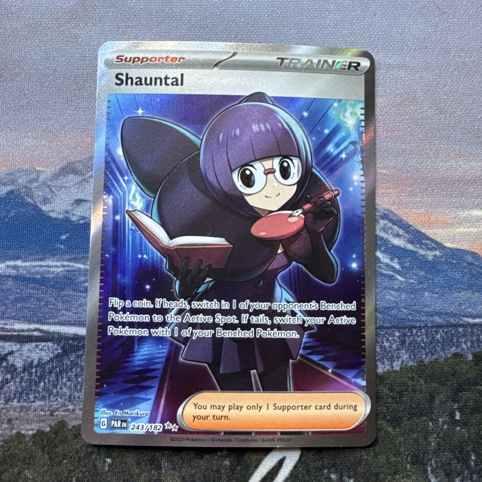 Shauntal 243/182 SV04: Paradox Rift NM Pokemon Card TCG