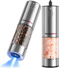 Electric Salt Pepper Grinder Set Rechargeable 2