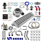 T3 T4 T04E Universal Turbo Kit Stage III+Wastegate+Turbo Intercooler+ Oil Lines