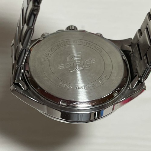 Casio Edifice Analog Quartz Men Sale Big Face Carbon-Like Vintage 036483325 - Picture 6 of 6