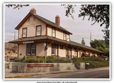 Santa Susana Depot Simi Valley Railway Postcard