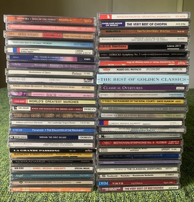 Classical Music 50 CD Lot Yo-Yo Ma, Gorecki, LSO, American String Quartet, Horn