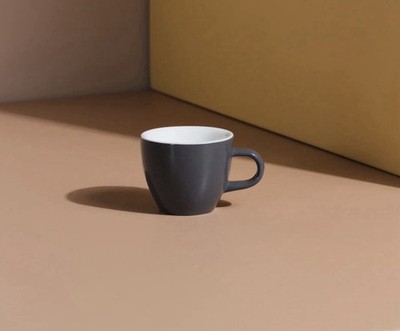 (6) Acme Espresso Range Demitasse Cup Dolphin Grey Saucer NOT Included