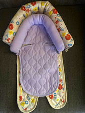 Floral Baby Car Seat Head Support Insert Cushion Purple Multicolor Infant