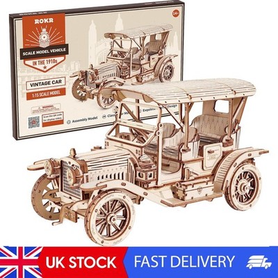 3D Puzzle Holz Modellbausatz Auto für Erwachsene Modellbausätze, Modellbausätze für