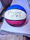 Autographed Chicago Bulls - Derrick Rose  Full Size Red/White/Blue Basketball #1