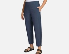Kirkland Signature Women's Quick Dry Stretch Pull On Ankle Pant XL Blue
