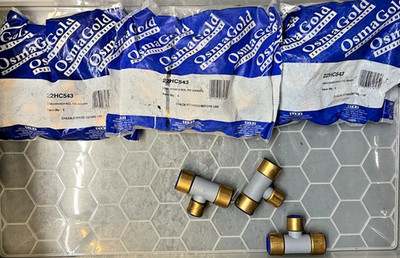 18 x Osmagold 22-22-15mm Abzweig reduzierte T-Stücke. Osma Gold Sanitär Restposten